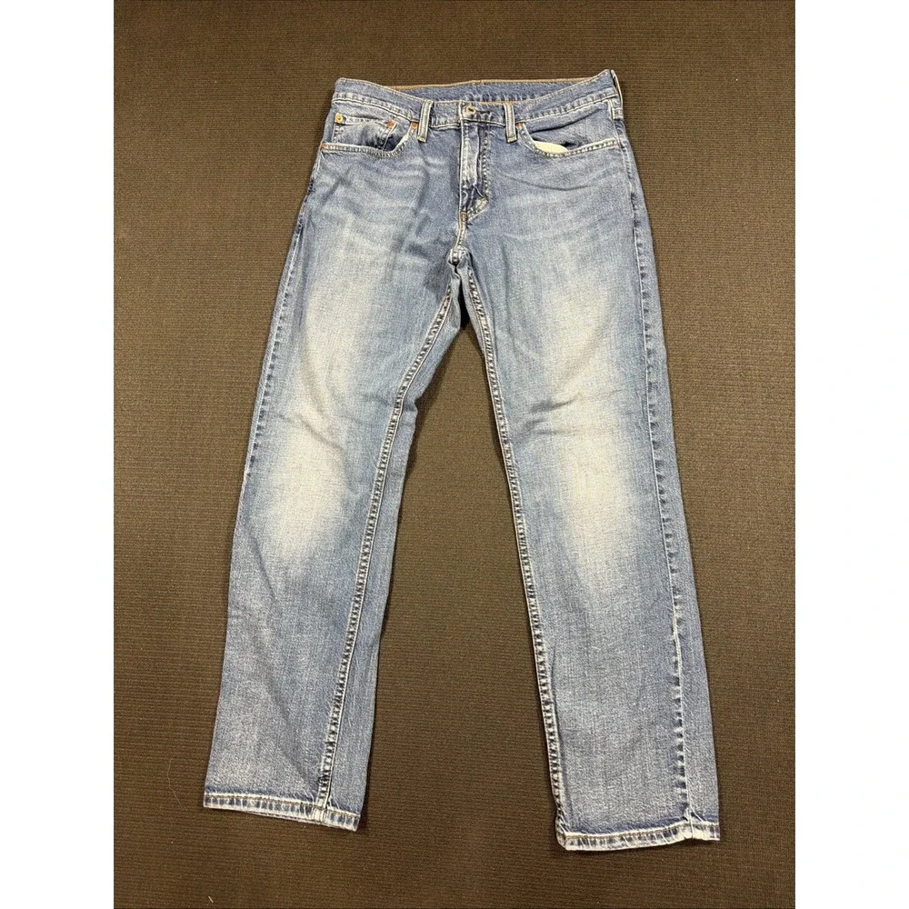 Levis 559 Relaxed Straight Jeans Mens 32x30 Blue Medium Wash Cotton Denim